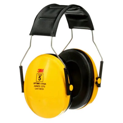 3mtm peltortm optimetm i 510a yellow headband format earmuff class 5 slc80 28db 10 cs