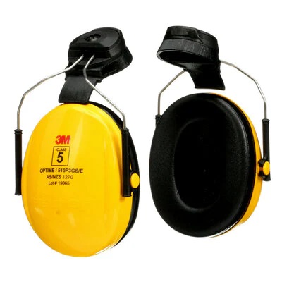 3mtm peltortm optimetm i 510p3gs e yellow helmet attach earmuff class 5 slc80 28db 10 cs