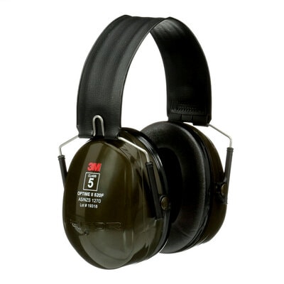 3mtm peltortm optimetm ii 520f green foldable headband earmuff class 5 slc80 32db 10 cs