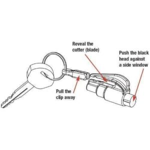 seat belt cutter how to